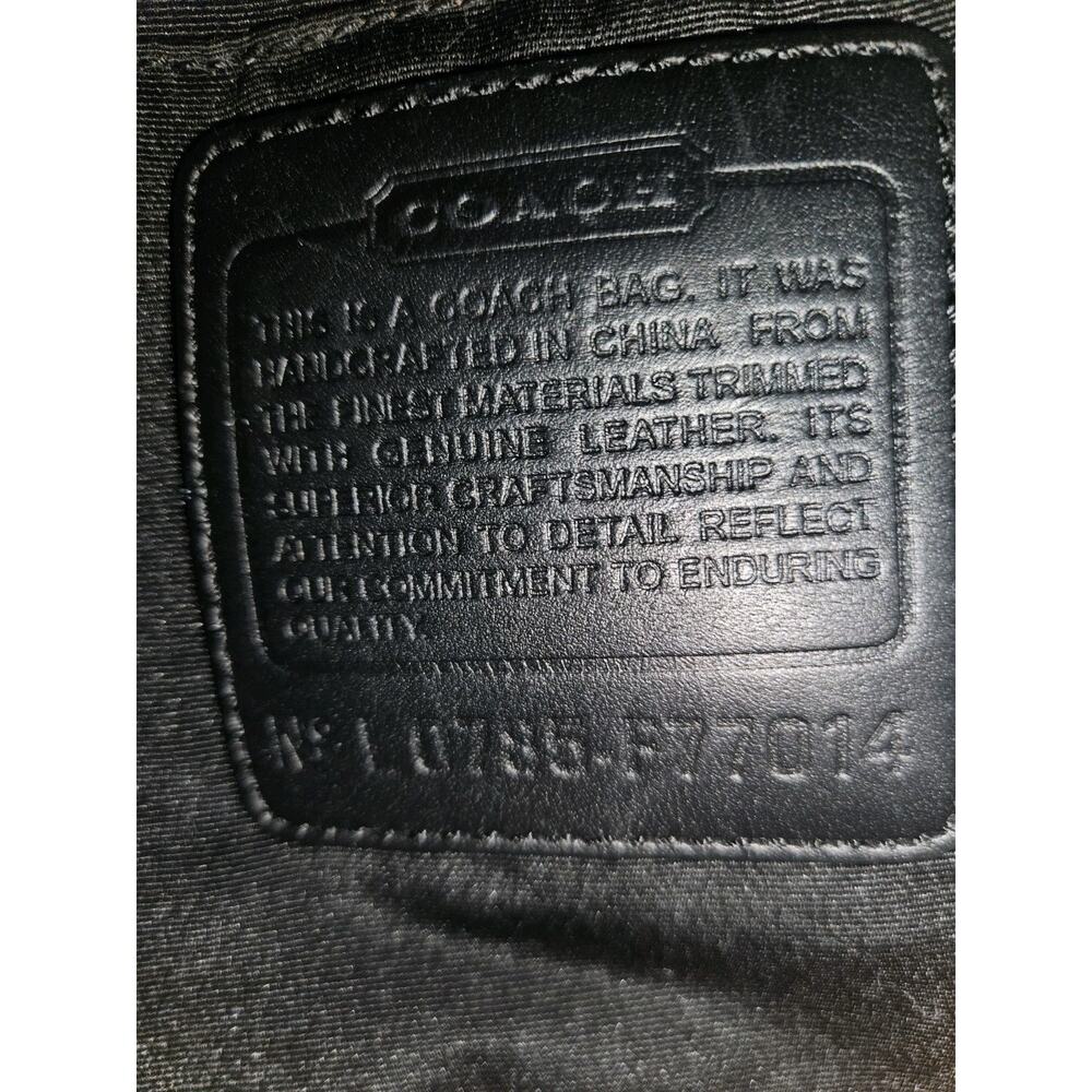 Coach F77014 Vintage Large Signature C Canvas Leather Trim Tote Bag 16x12 *read - Picture 16 of 16